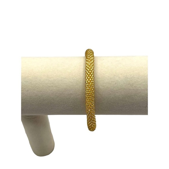 Gold-Tone Multi-Layer Necklace & Bracelet Set With Rhinestone Accents - Picture 8 of 9